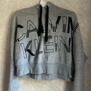 Cropped Calvin Klein Performance Hoodie Sweatshirt